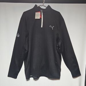 Puma Black Quarter-Zip Pullover Golf XXL Warm Cell